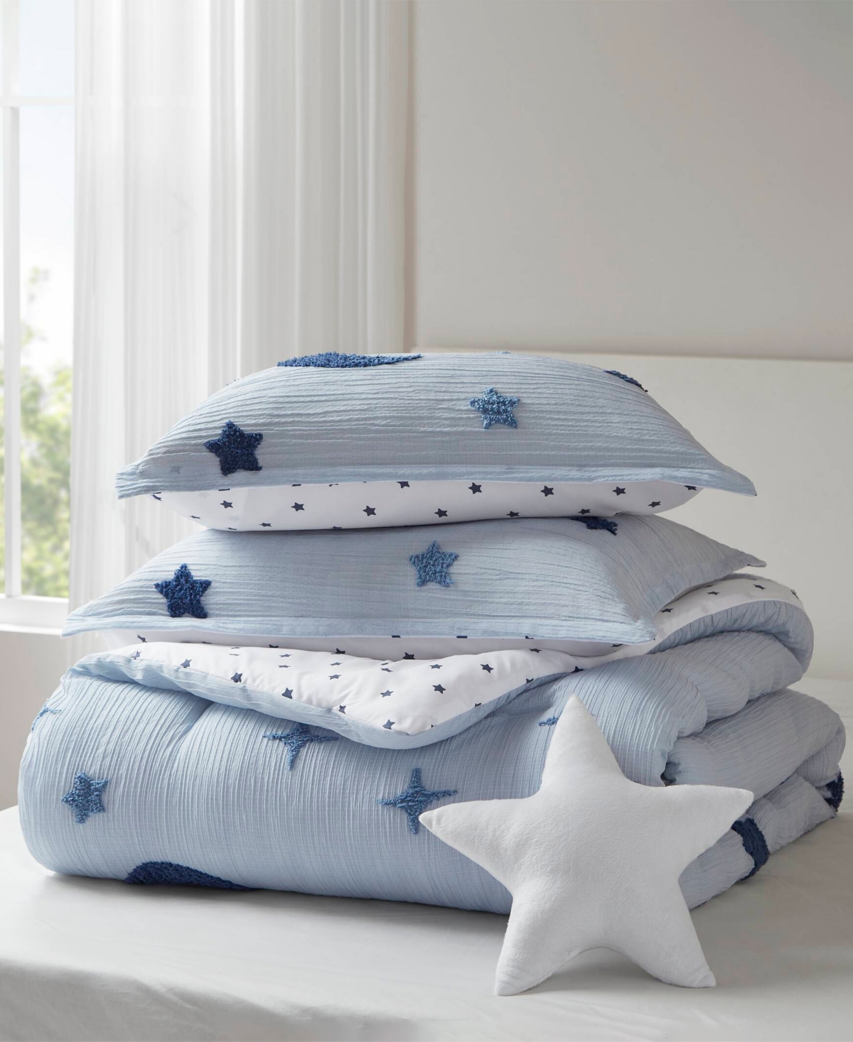 Intelligent Design Cosmos Celestial 4-pc. Comforter Set, Full/queen In Blue