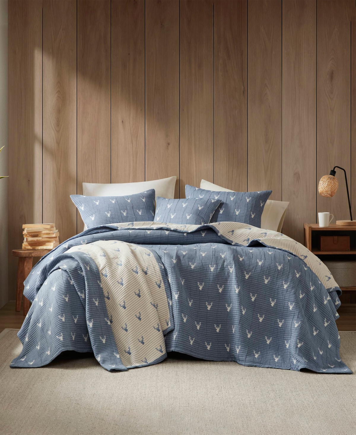 Woolrich Keystone Matelasse 3-pc. Coverlet Set, King/cal King In Blue