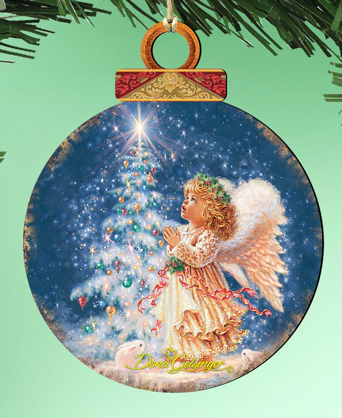 Designocracy My Christmas Wish Christmas Ornament In Multi