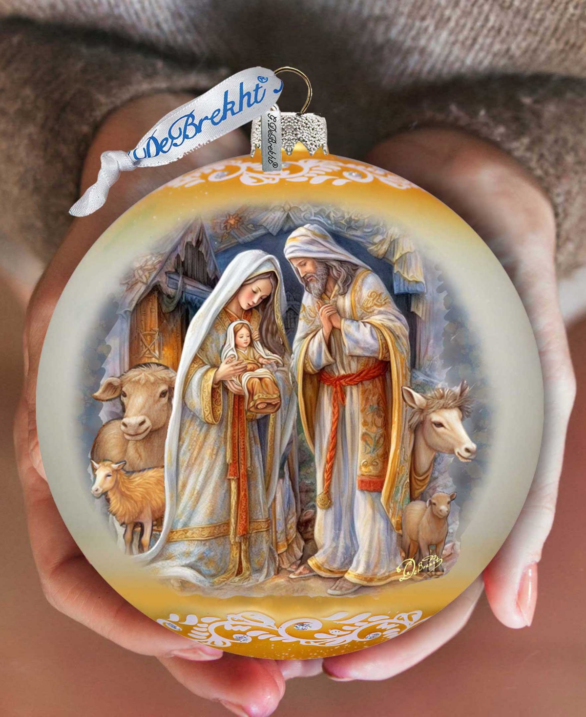 G.debrekht G. Debrekht Nativity Chronicles Le Glass Ornament In Multi