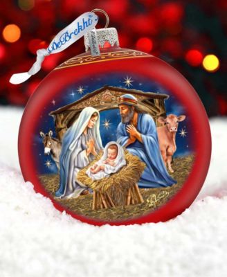From Stable to Savior LE Glass Ornament