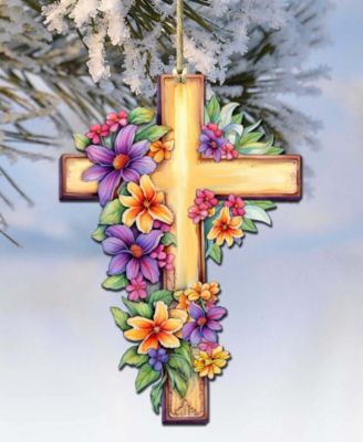 Serenity Cross Christmas Ornament