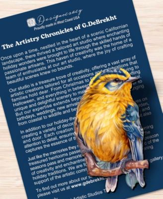 Winter Birds Wooden Clip-on Ornaments, Set 3