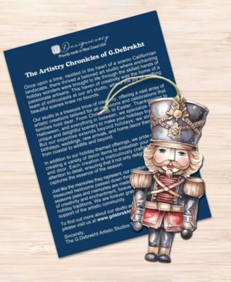 Nutcrackers Christmas Ornaments, Set of 3