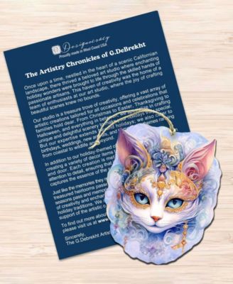 Beautiful Cats Holiday Ornaments, Set of 3