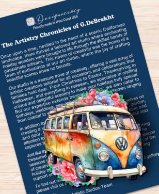 Volkswagen Vans Wooden Clip Ornaments, Set of 3