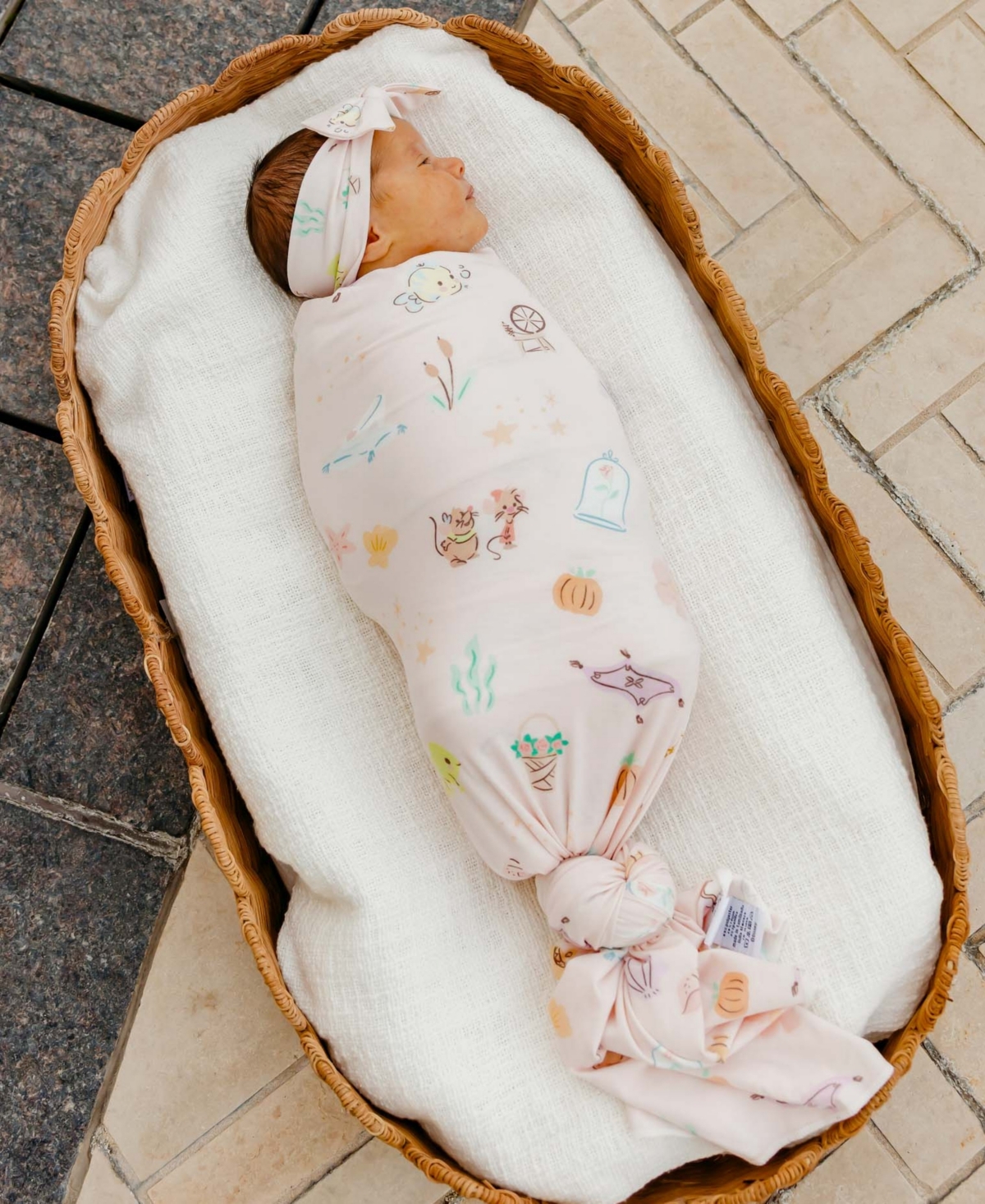 Copper Pearl Baby Girls Enchanted Friends Knit Blanket