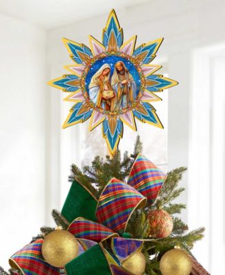 Born Under Bright Star Wood Tree Topper