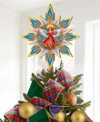 Angel with Love Wooden Tree Topper