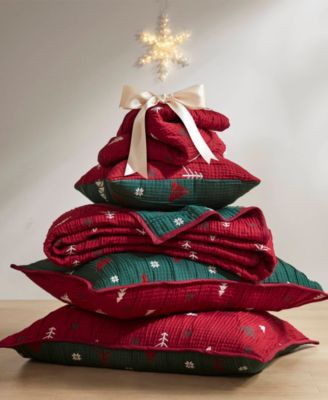 Winter Holiday Reversible 3-Pc. Coverlet Set, Queen