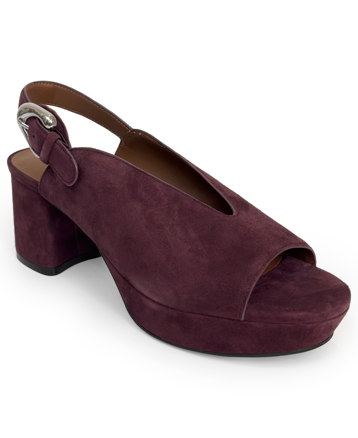 Aerosoles Cornelia Slingback Platform Sandal In Burgundy