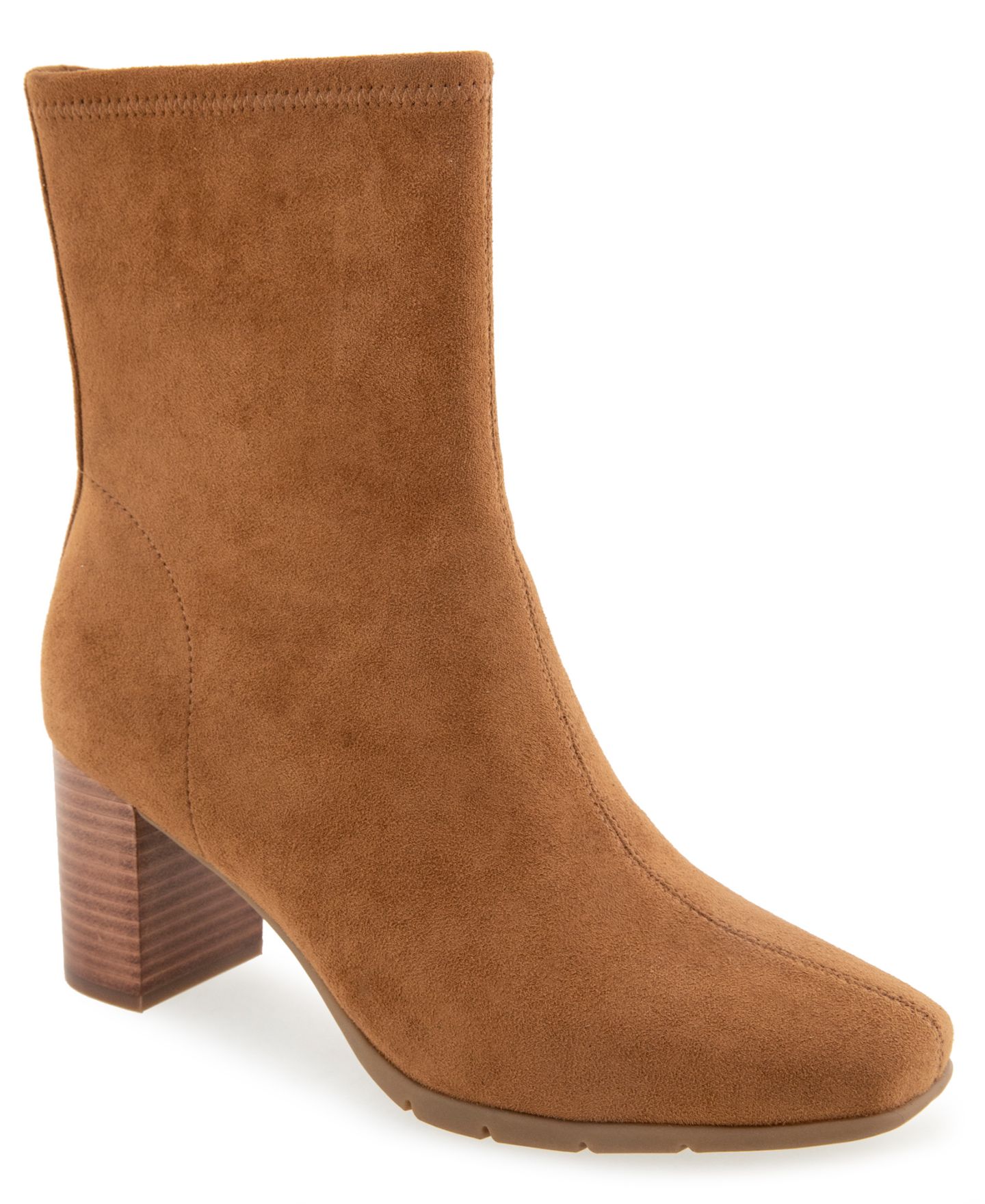 Женские ботинки Aerosoles Miley Dress Booties, цвет: Табачный искусственный замшевый — фото 1