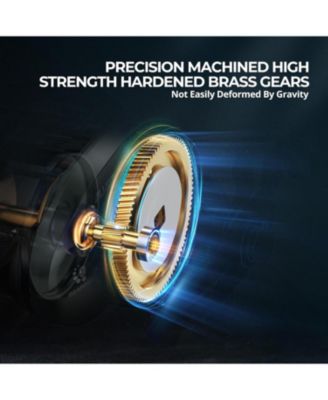 Alijoz 400 Baitcaster Fishing Reel, 38Lbs Max Drag Baitcasting Reel, 6.6:1/8.1:1 Gear Ratio, Freshwater, Saltwater Low Profile Casting Reel for Musky