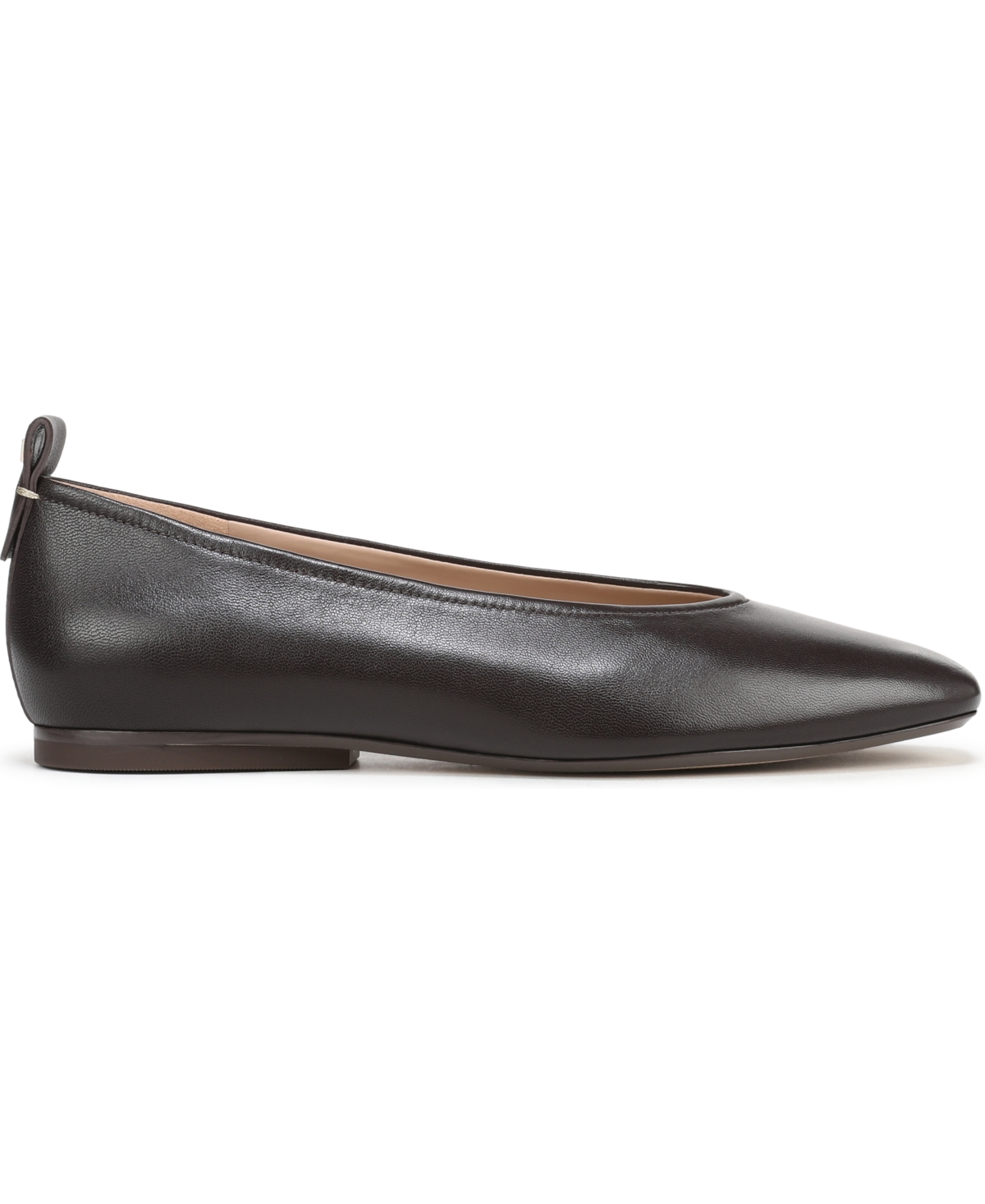 Naturalizer Carla Square Toe Ballet Flats In Black