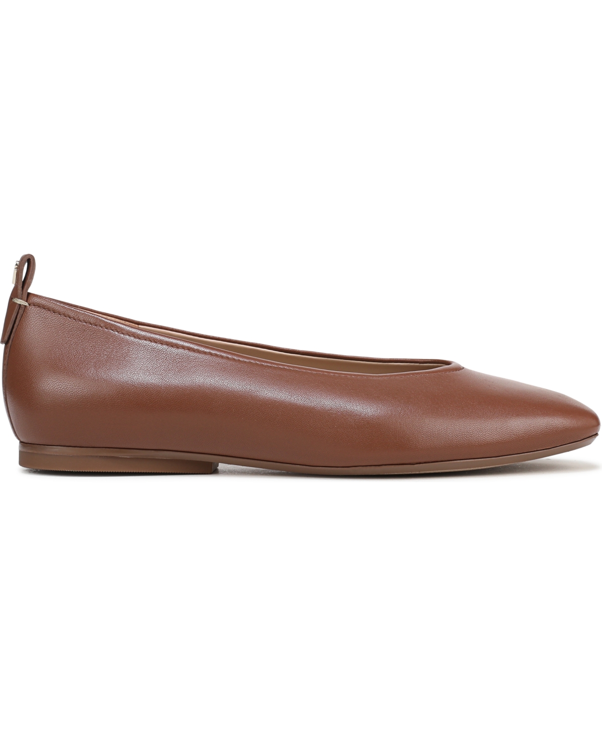 Naturalizer Carla Square Toe Ballet Flats In Brown