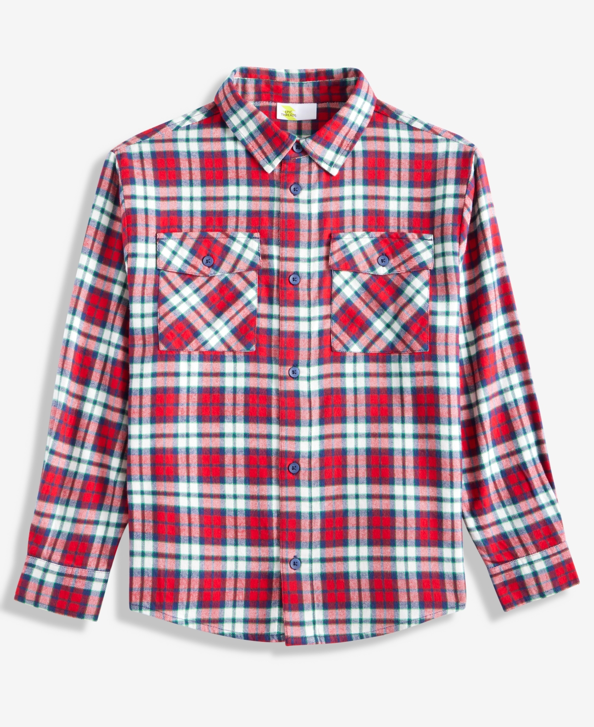 Epic Threads Boys 5-20 Tammy Plaid Flannel Shirt, Macy's Exclusive