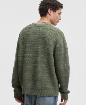 Men's Relaxed-Fit Textured Sweater