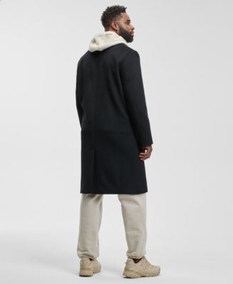 Men's Single-Breasted Top Coat, Macy's Exclusive