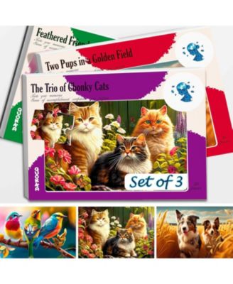 3x35 Pcs Dementia Activities for Adults - Puzzles for Elderly