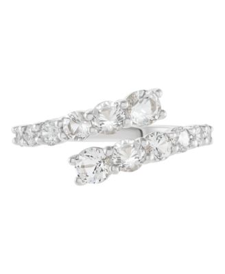 Lab Grown Diamond Bypass Ring (1-1/2 ct. t.w.) in 14k White Gold