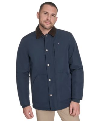 Men's Highland Barn Coat with Corduroy Collar