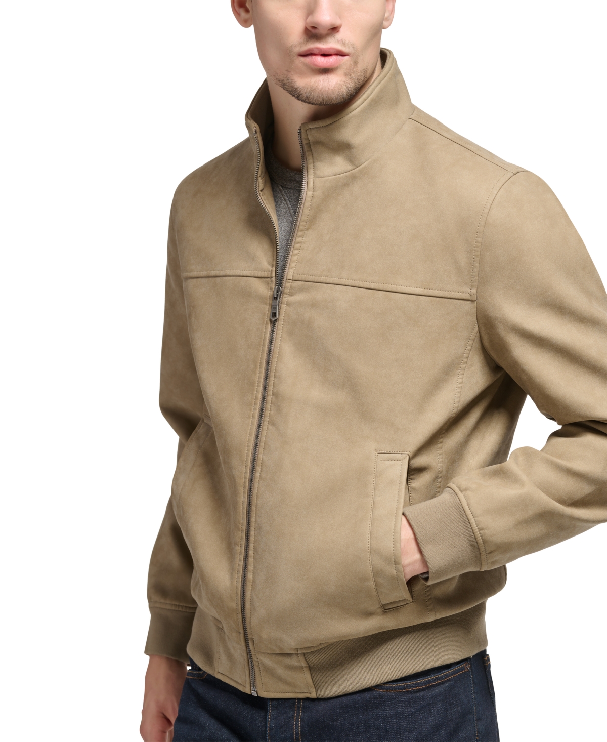 Tommy Hilfiger Men's Laydown Collar Bomber Jacket