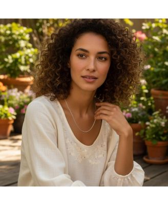 Flexible Strong 1.25MM .925 Sterling Silver Magic 8-Sided Snake Chain Necklace and Men