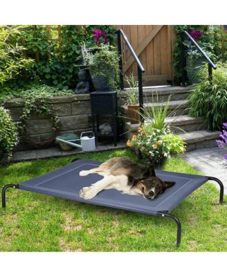 Large Dog Cat Bed Elevated Pet Cot Indoor Outdoor Camping Steel Frame Mat
