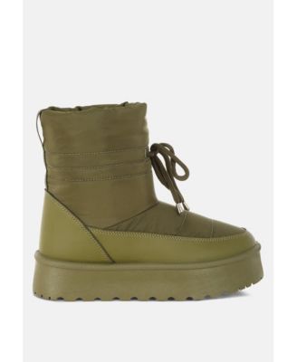 Womens Pacos High Ankle Chunky Snow Boots