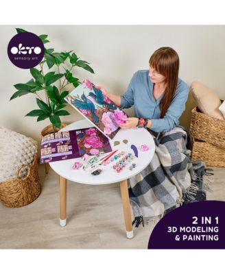 OKTO Air-Dry Clay 3D Painting Kit – Kit Hummingbirds (11.8 x 15.7 in)