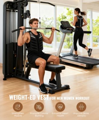 15LB Weighted Vest with Adjustable Buckle for Training, Running, and Fitness