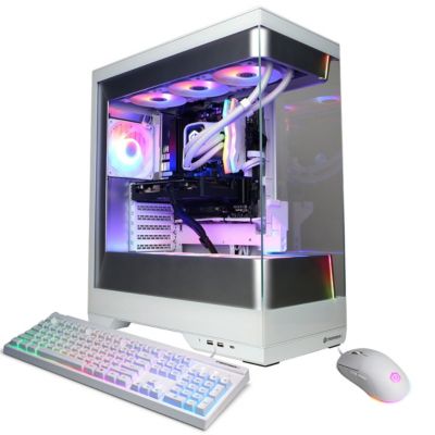 Gamer Supreme Liquid Cooled Gaming Desktop Computer, AMD Ryzen 7 9800X3D 4.7GHz, 32GB RAM, 2TB SSD, AMD Radeon RX 9060 XT 16GB, Windows