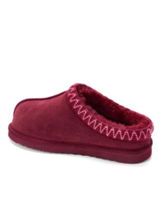 Women's Greta Genuine Shearling Clog Slipper with Embroidery