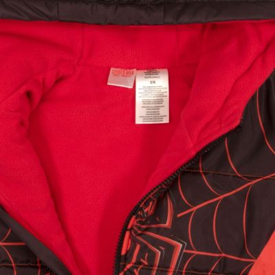 Boys Marvel Spider-Man Graphic Print Winter Jacket