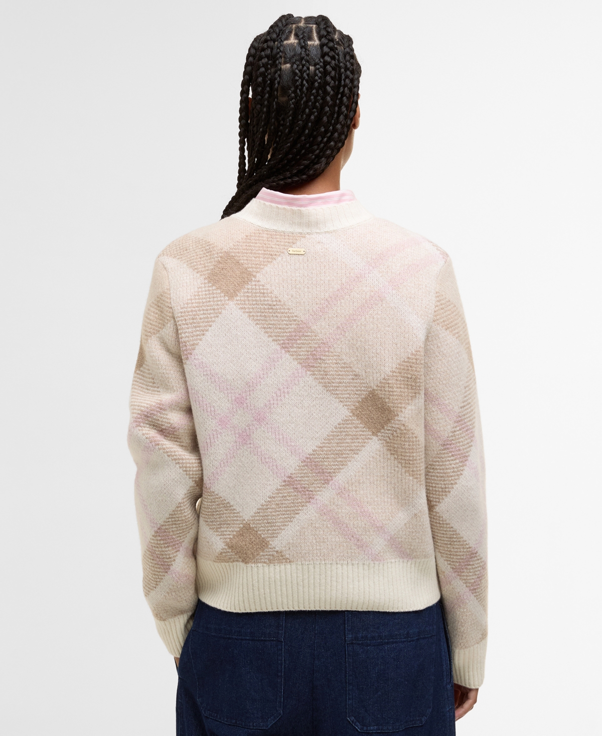 Barbour Sara Plaid Wool Blend Sweater In Multi