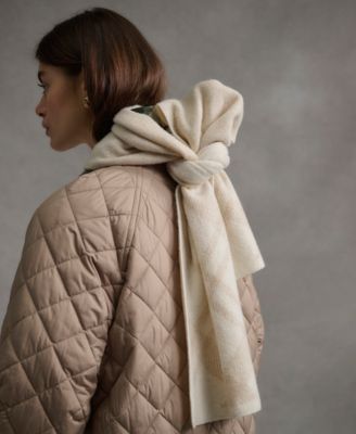 Women's Vienna Knitted Cape Coat with Scarf