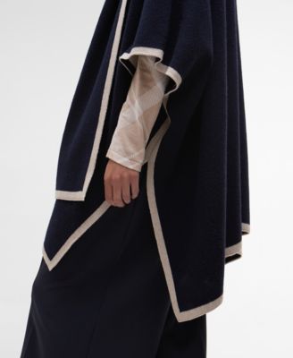 Women's River 3/4-Sleeve Cape Coat with Scarf