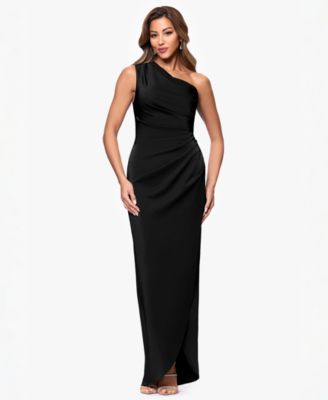 Women's Asymmetric One-Shoulder Satin Gown