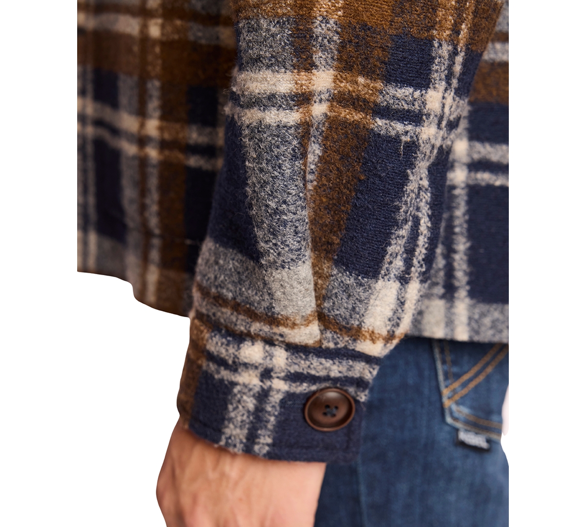 Paisley & Gray Men's Plaid Barn Coat In Blue