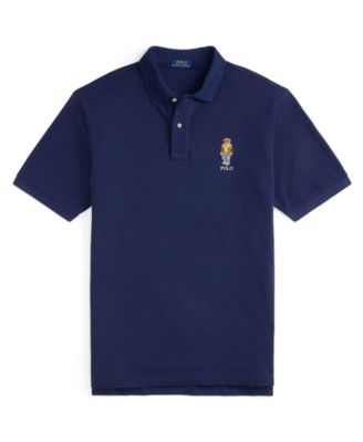 Men's Big & Tall Bear Embroidered Polo Shirt