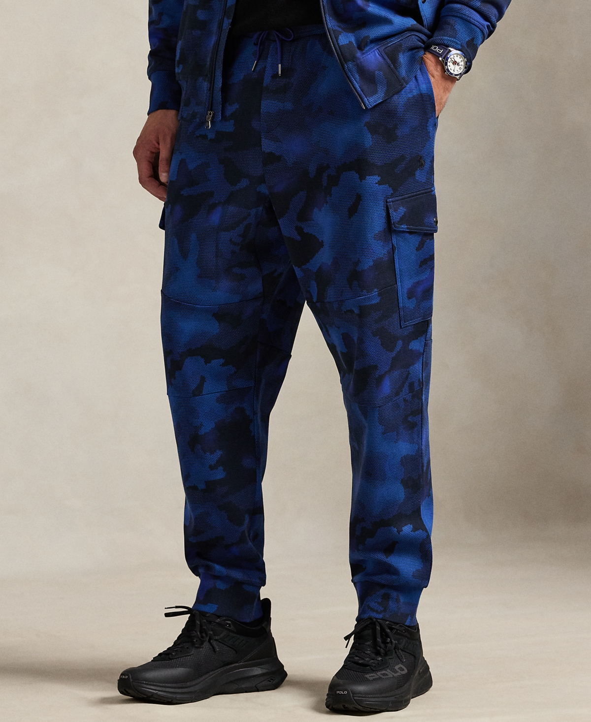 Polo Ralph Lauren Men's Big & Tall Camo Print Cargo Jogger Pants