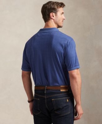 Men's Big & Tall Plaid Short Sleeves Polo Shirt