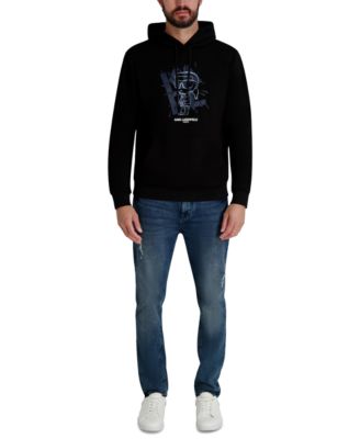 Men's Embroidered Oversized Pull-On Sweatshirt