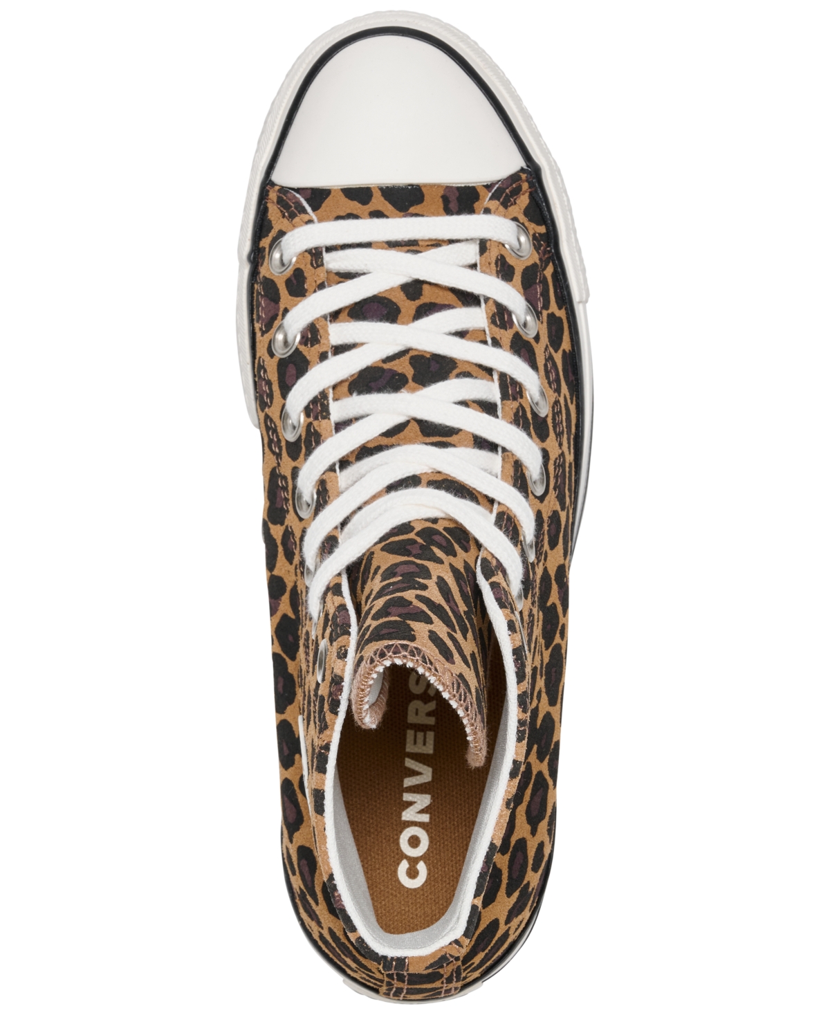 Converse Women's Chuck Taylor All Star Lift Platform Leopard Suede Casual Sneakers from Finish Line