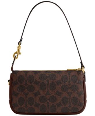 Plaza Mini Signature Canvas Shoulder Bag