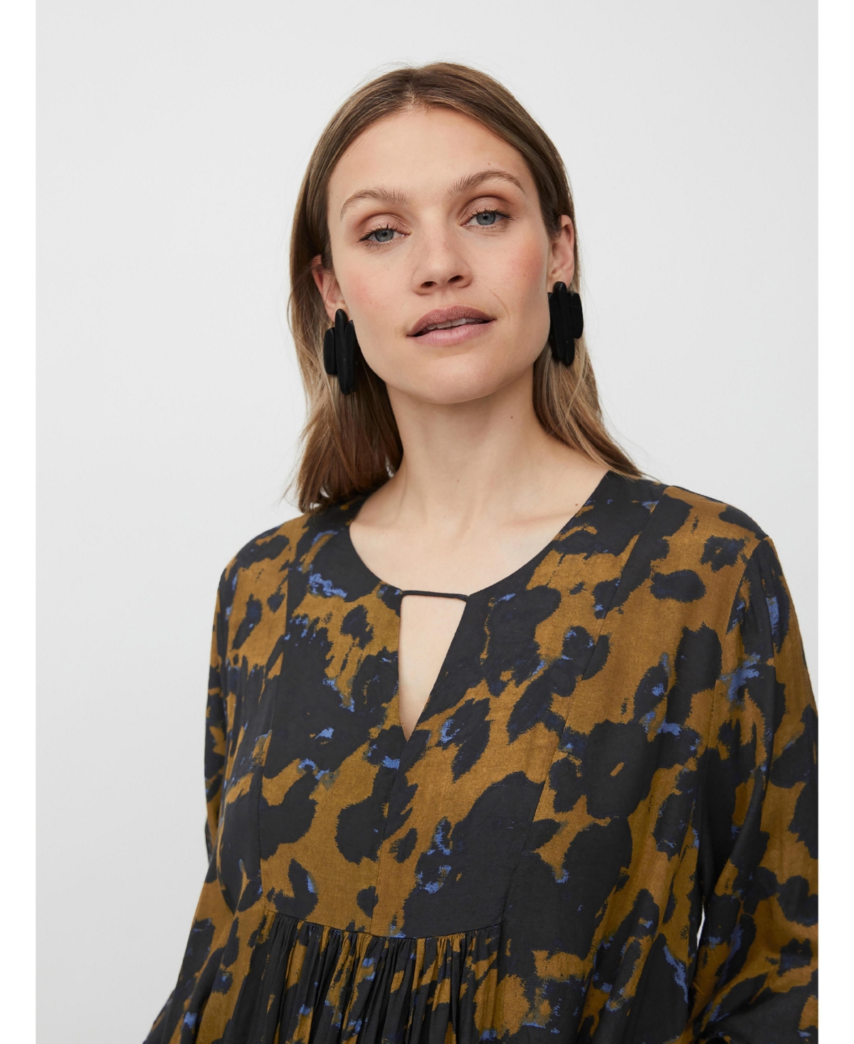 Masai Copenhagen Women's MaNadyne V-Neck A-Shape Midi Dress