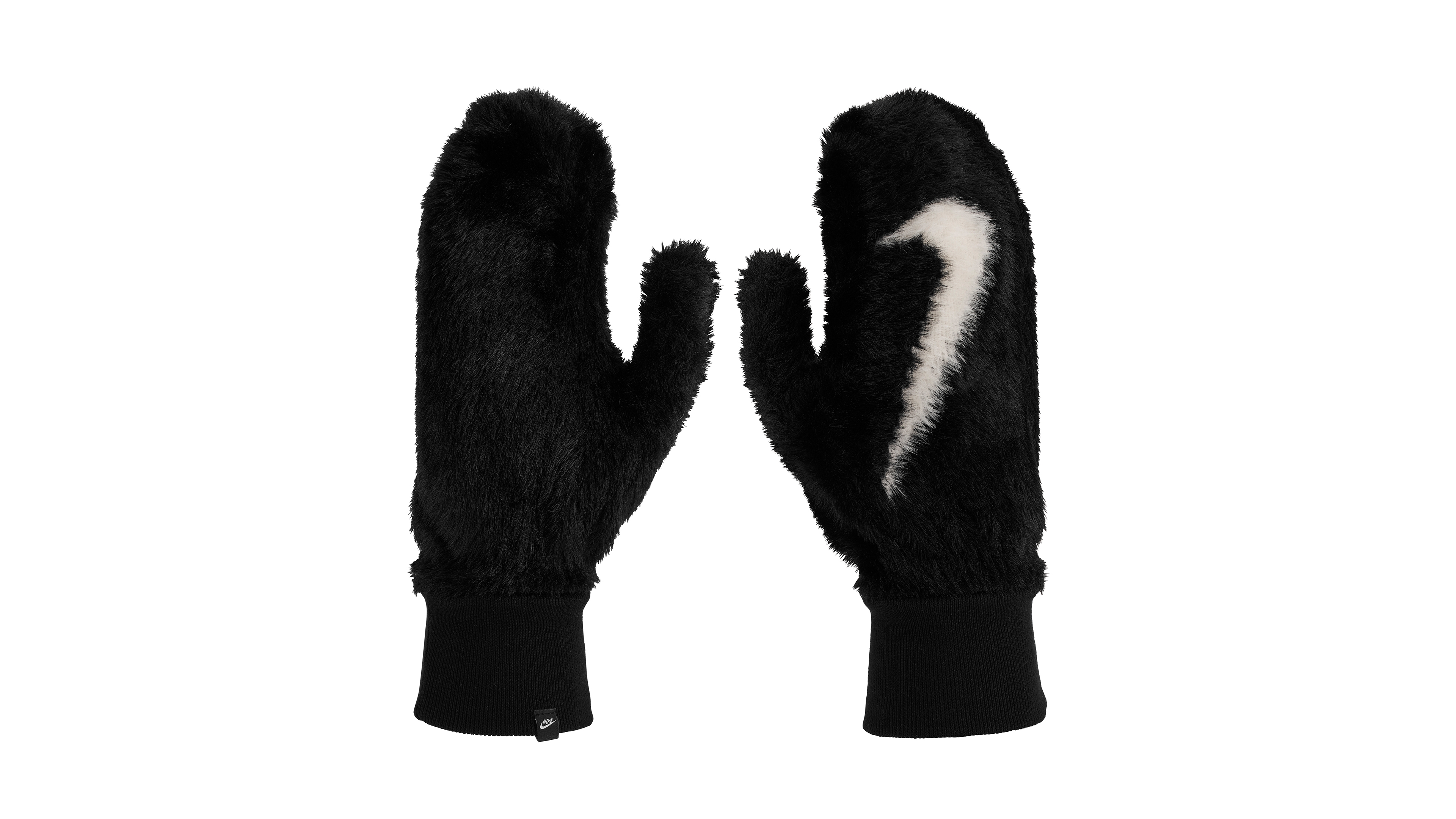 Nike Men's Plush Embroidered Logo Mittens