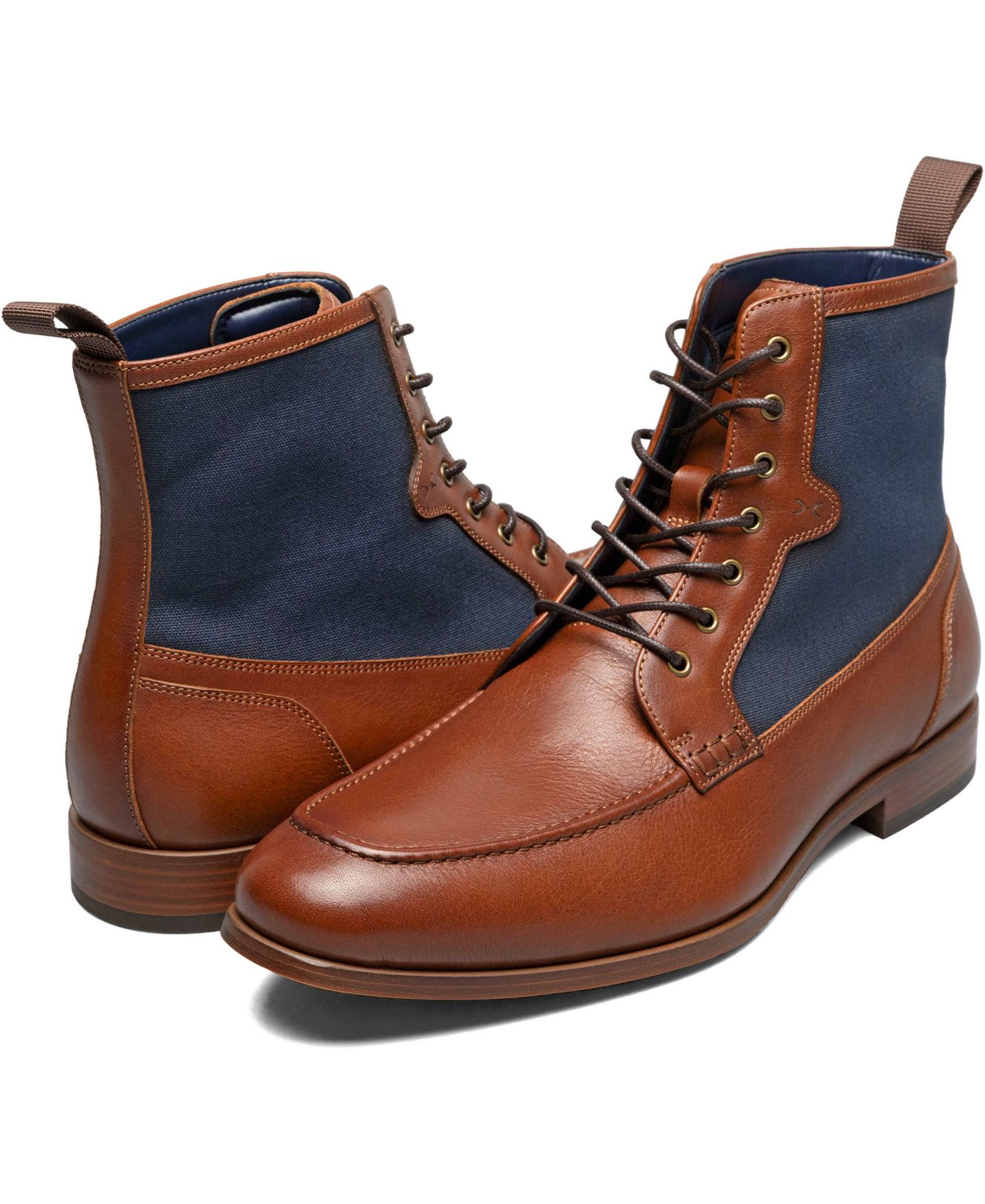 Мужские ботинки Stacy Adams Brumley Round Toe Lace, цвет: Рыжевато-коричневый разноцветный — фото 8