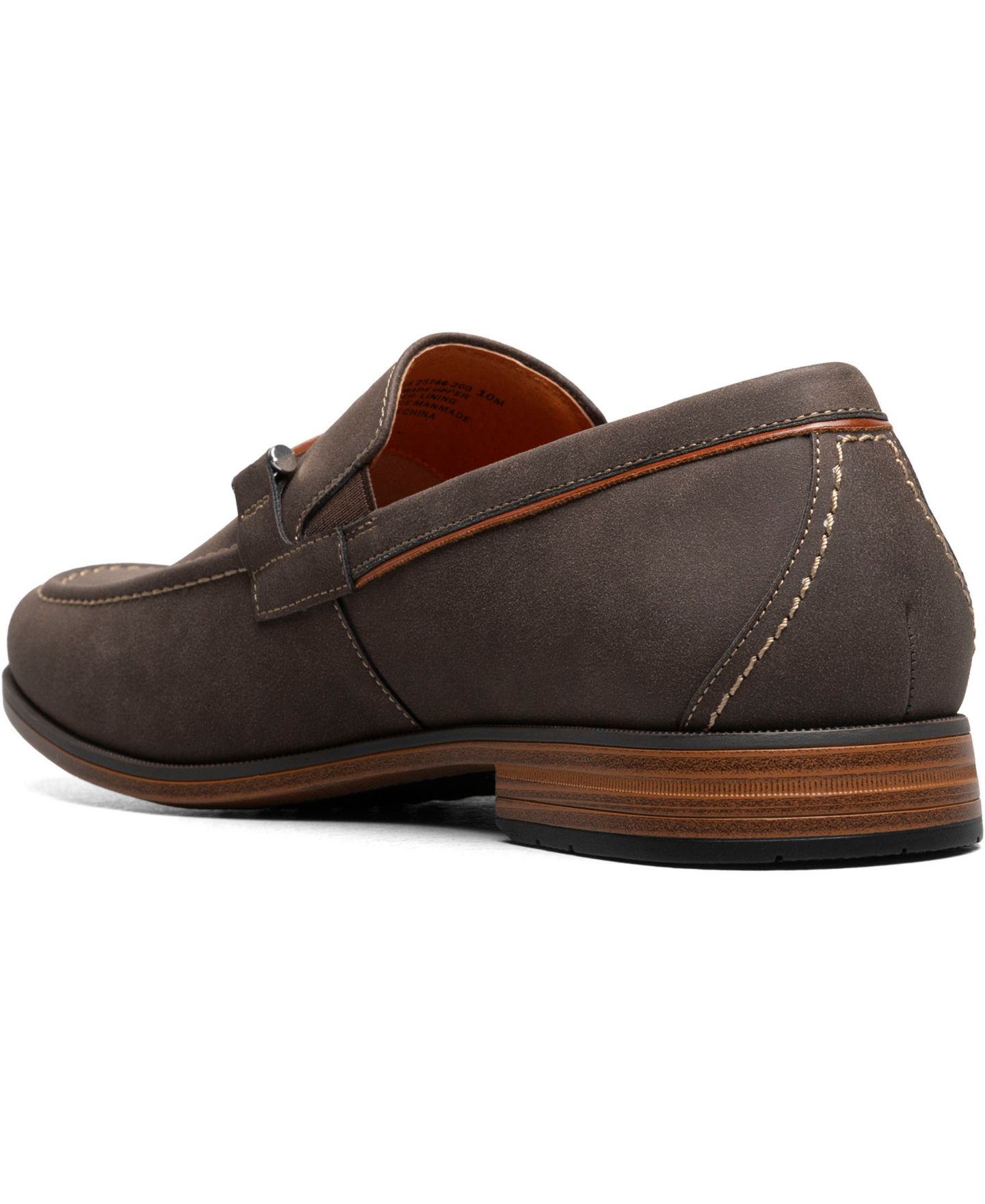 Мужские туфли Stacy Adams Richardson Almond Toe Bit Slip-On, цвет: Коричневый — фото 8