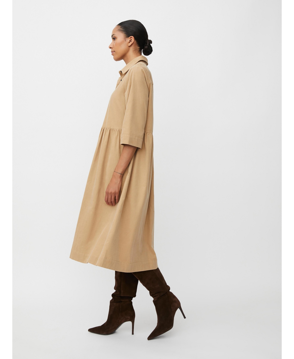 Masai Copenhagen Women's MaNynisla 3/4 Sleeve Midi Dress